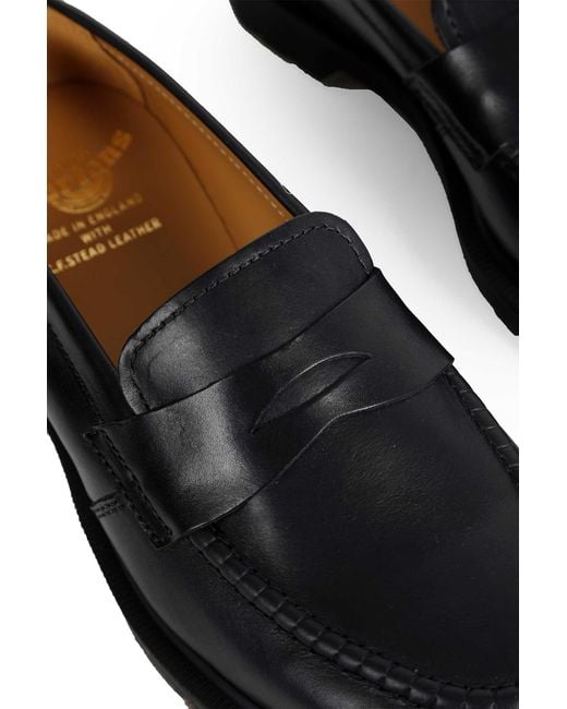 Dr. Martens Black Delapre Penny Loafers for men