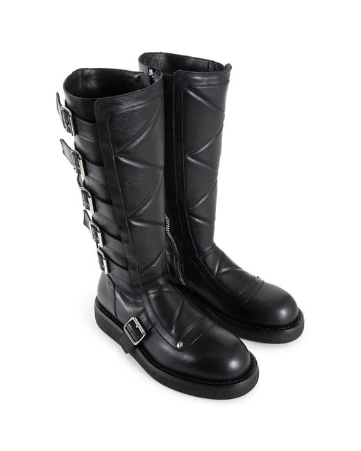 Ann Demeulemeester Black Ditte Wrap Boots