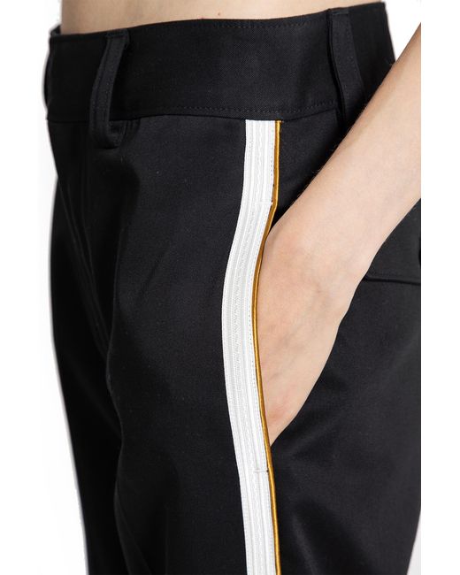 Ann Demeulemeester Blue Fera Straight Leg Cropped Trousers