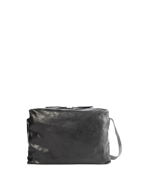Ann Demeulemeester Black Pirta Soft Medium Shoulder Bag for men