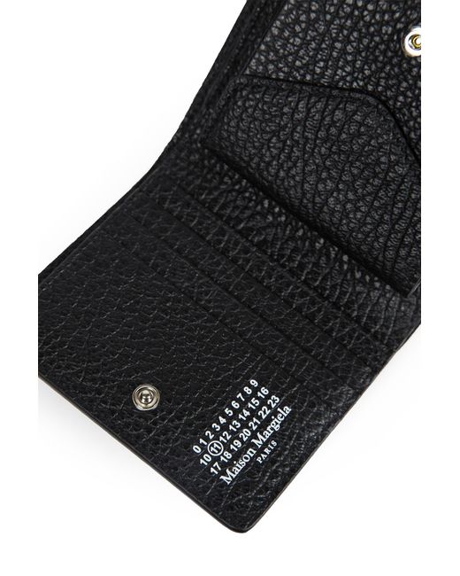 Maison Margiela Black Folded Compact Cardholder