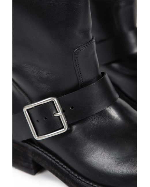 Ann Demeulemeester Black Sarith Biker Boots
