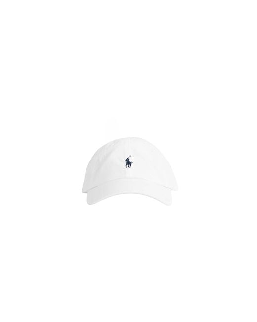 Polo Ralph Lauren White Pony Twill Sports Cap for men