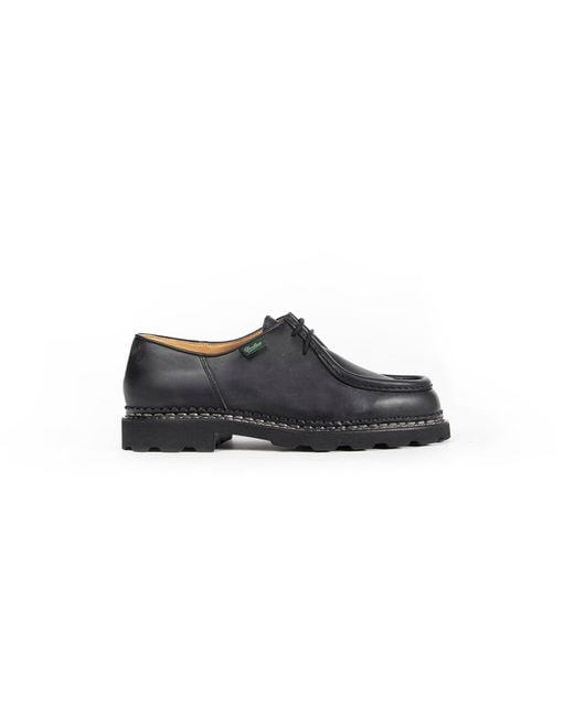 Paraboot Black Michael Derby Shoes for men