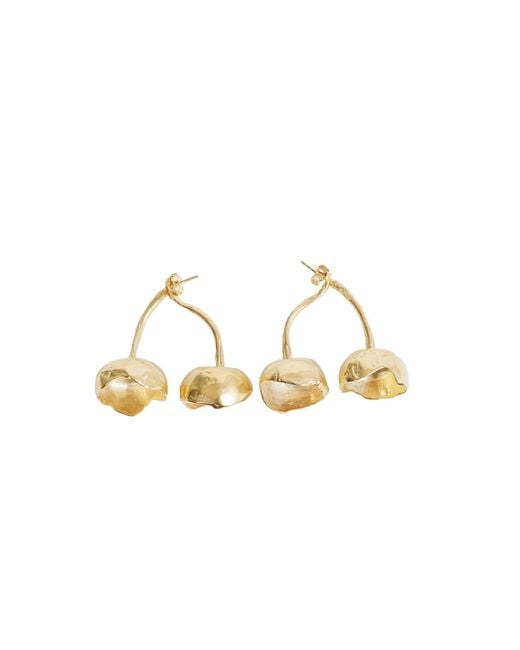 SIMUERO Metallic Cerezas Earrings