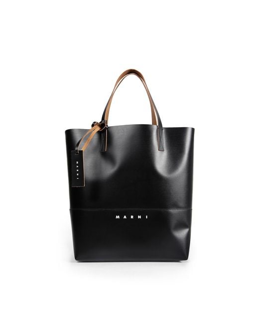 Marni Black Open Shopper Tote for men