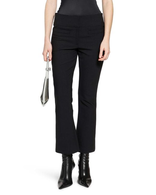Courreges Black Heritage Cropped Bootcut Pants