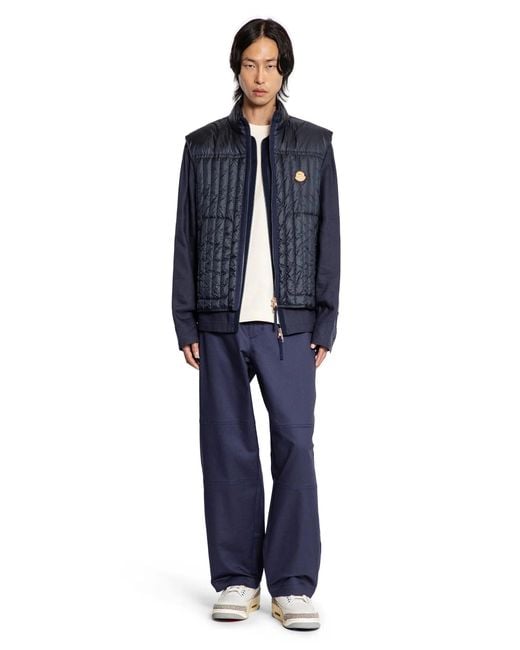 Moncler Genius Blue Vests for men
