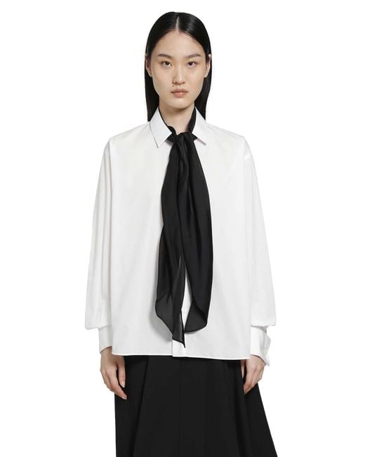 Sacai Black Poplin Shirt