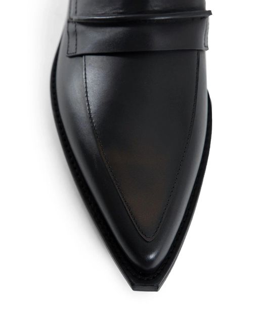 Ann Demeulemeester Black Rappana Pointy Loafers