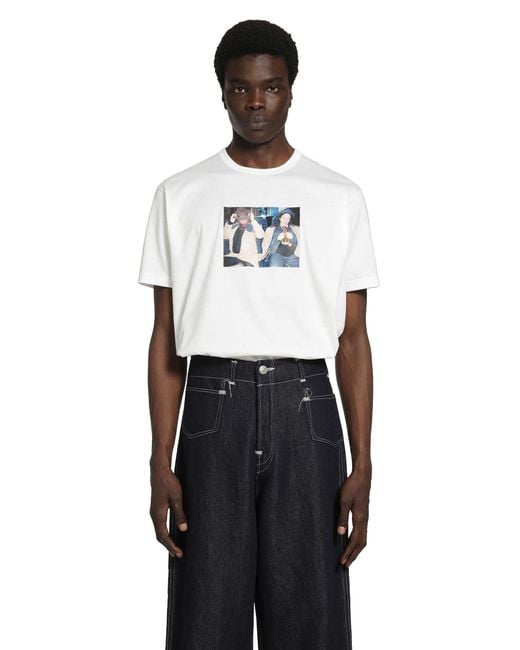 Junya Watanabe White The Face Tricky And Martina T-Shirt for men