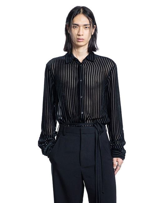 Ann Demeulemeester Black Andre Classic Shirt for men