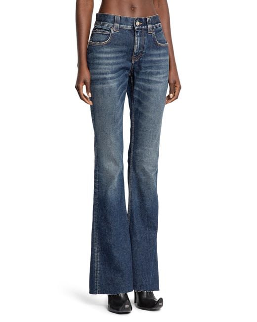 Balenciaga Blue Slim Fit Bootcut Pants