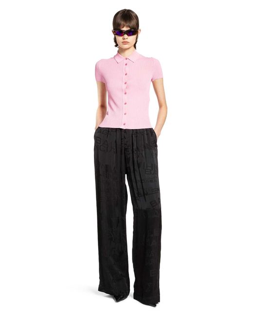Balenciaga Red Short Sleeve Shirt
