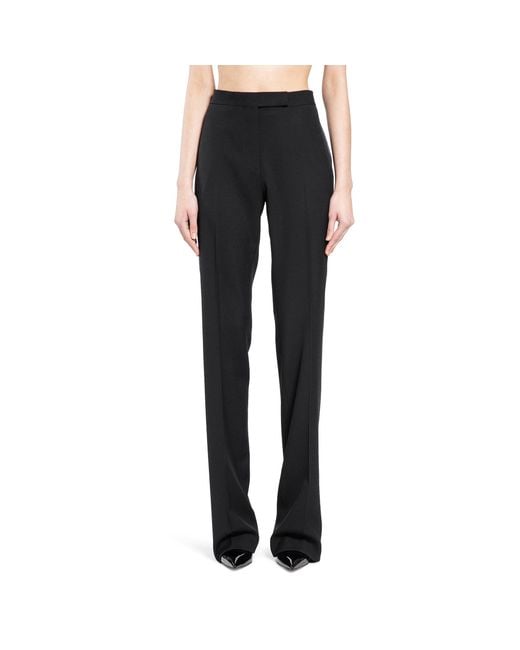 Tom Ford Black Grain De Poudre Wool Tuxedo Trousers