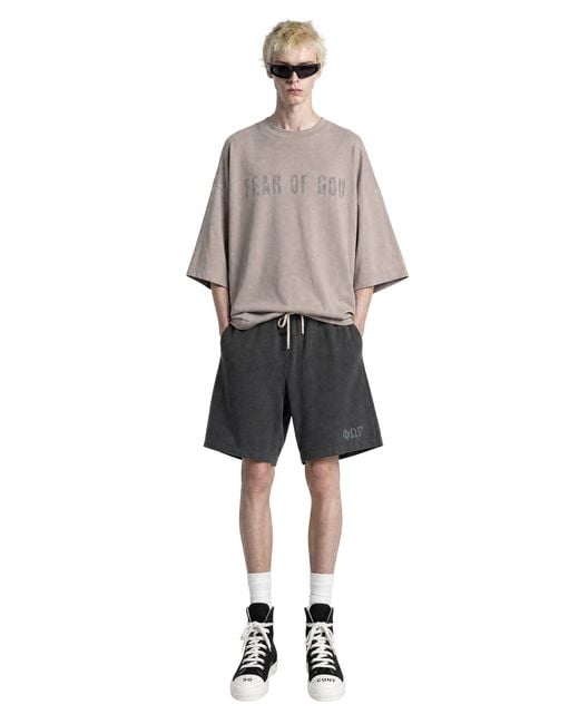 Fear Of God Black Heavy Jersey 90S Sweatshorts for men