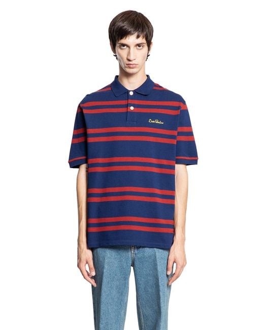 Valentino Blue Chez Piqué Polo Shirt for men