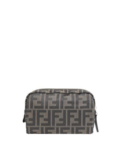 Fendi Gray Micro Toiletry Case for men