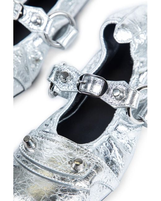 Balenciaga White Flats