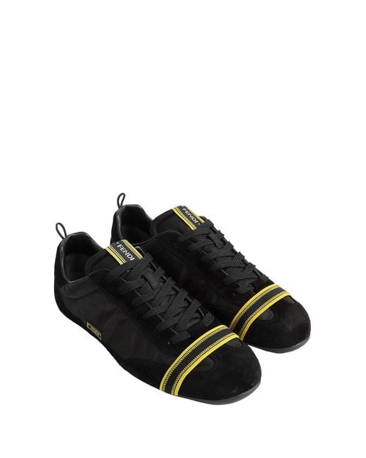 Fendi Black Wrap Sneakers for men