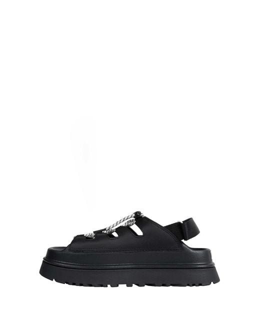 Ugg Black Goldenglow Toggle Sandals