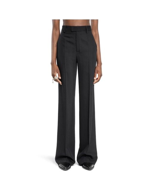 Ann Demeulemeester Black Maaike Flared Comfort Trousers