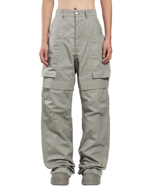 Rick Owens Gray Tower Stefan Cargo Pants for men