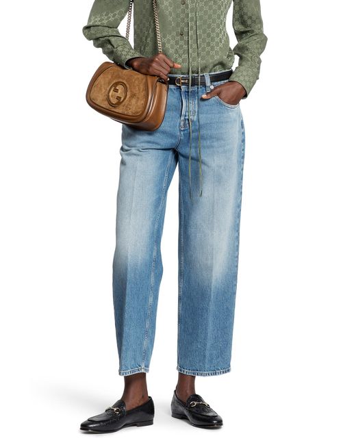 Gucci Blue 5 Pocket Straight Jeans