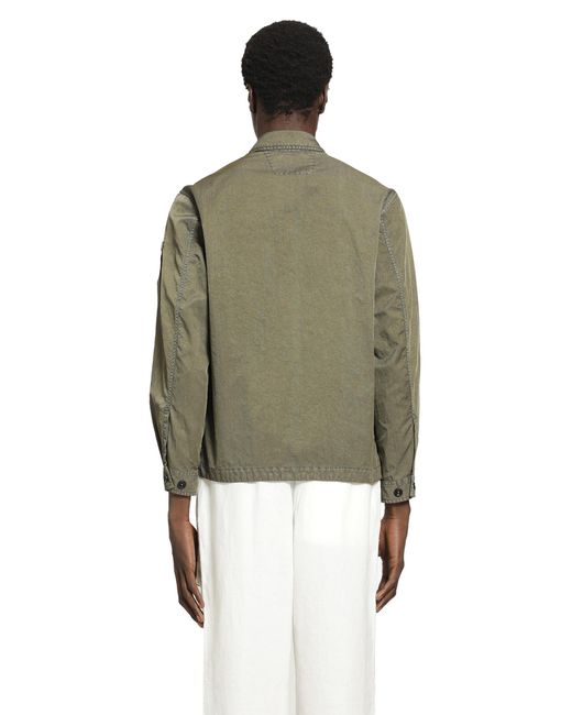 C P Company Green Panama-R Overshirt for men