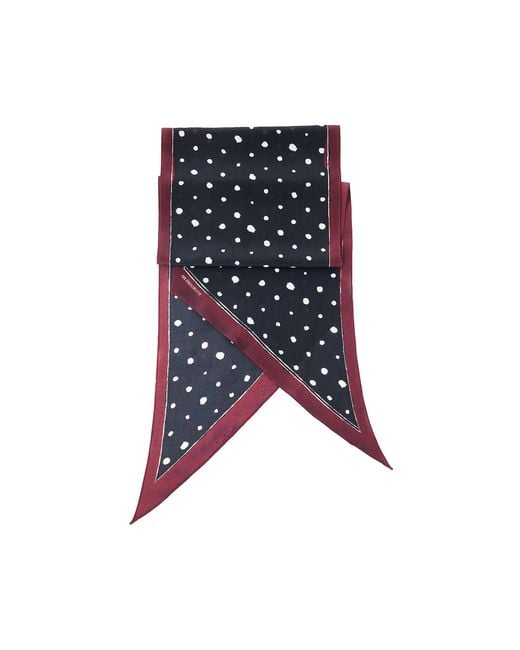 Ann Demeulemeester Blue Ezo Foulard With Pois for men