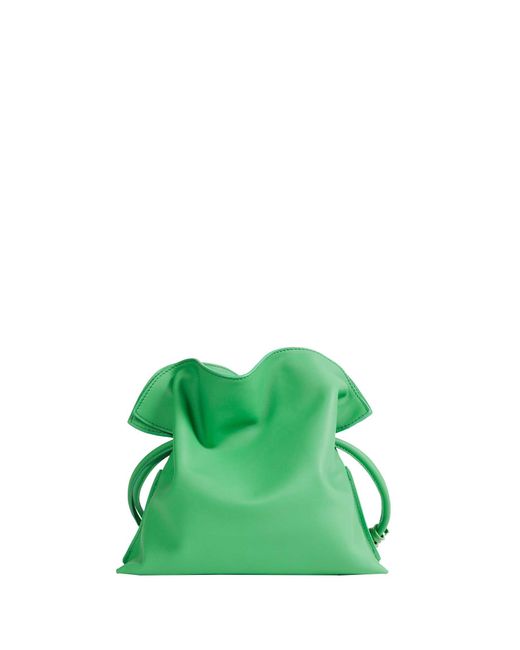 Loewe Green Flamenco Clutch Bag