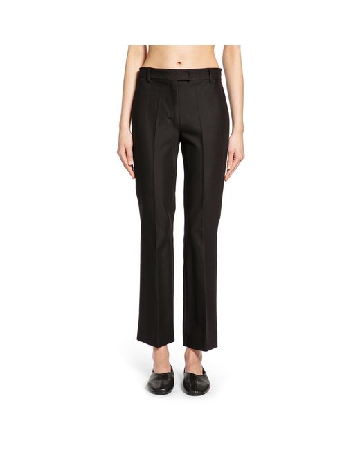 Max Mara Black Stretch Cotton And Viscose Trousers