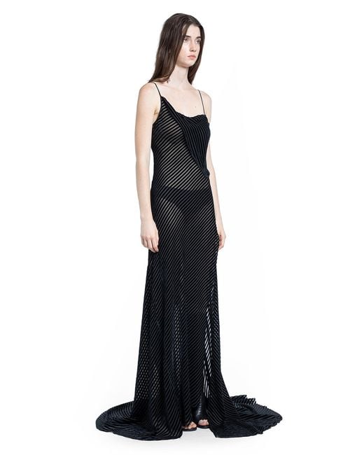 Ann Demeulemeester Blue Aaricia Long Bias Slip Dress