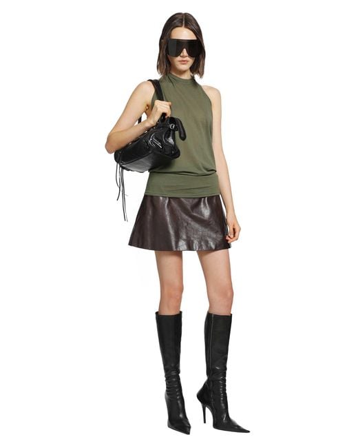 Balenciaga Green Draped Top