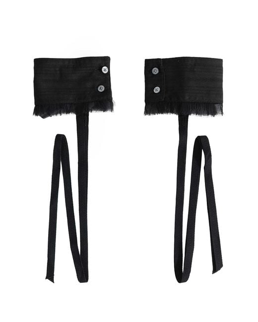 Ann Demeulemeester Black Dante Cuffs for men