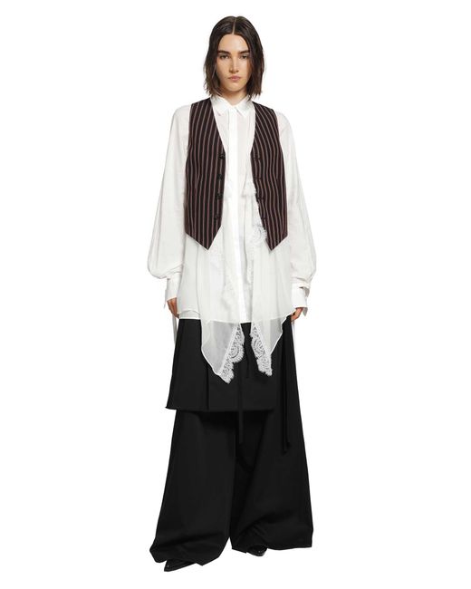 Ann Demeulemeester Black Marke Apron Lounge Pants