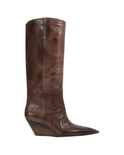 Capasa Brown Leather Boots