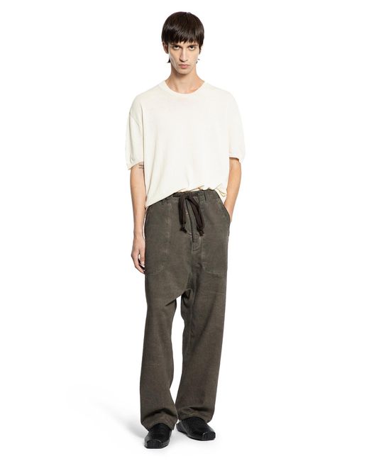 Uma Wang White Short Sleeve Top for men