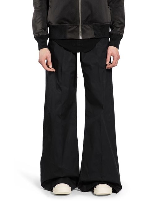 Rick Owens Black Temple Wide Bela Pants for men