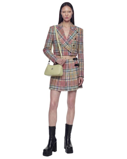 Vivienne Westwood Multicolor Heather Check Mini Kilt