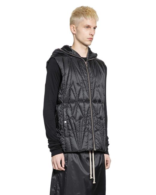 Rick Owens Black Moncler X Geocamo Vest for men