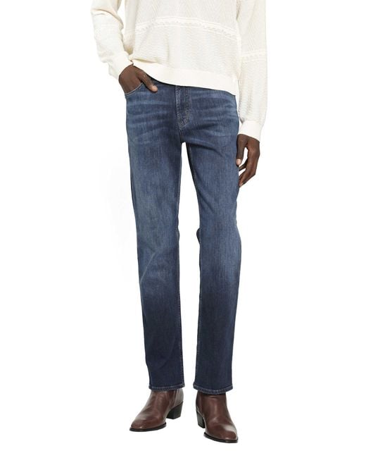 Emporio Armani Blue J76 Straight-Leg Jeans for men