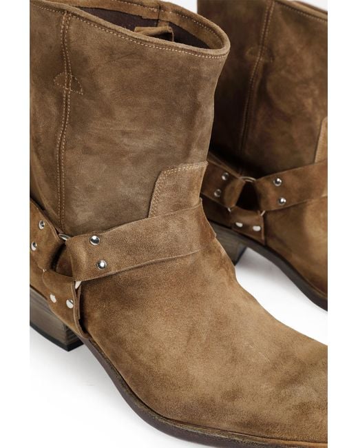 Premiata Brown Suede Ankle Boots for men