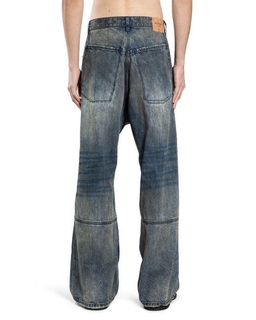 Balenciaga Blue Minimal Baggy Jeans for men