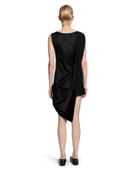 MM6 by Maison Margiela Silk Maxi Dress in Black | Lyst MM6 by Maison Margiela Silk Maxi Dress in Black | Lyst
