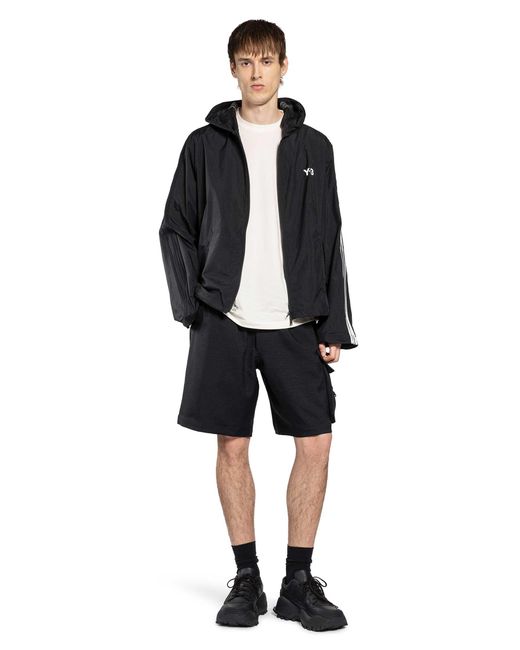 Y-3 Black Sport Uniform Cargo Shorts for men