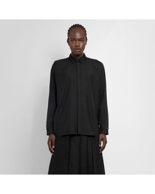 Jan Jan Van Essche Wool Shirts in Black for Men | Lyst