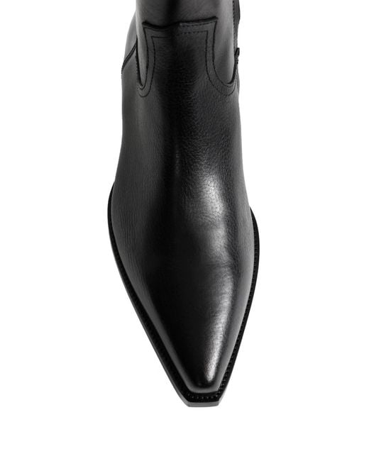 Ann Demeulemeester Black Imme Pointy Ankle Boots for men