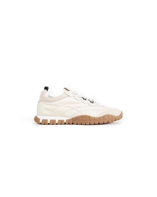Miu Miu White Tyre Sneakers
