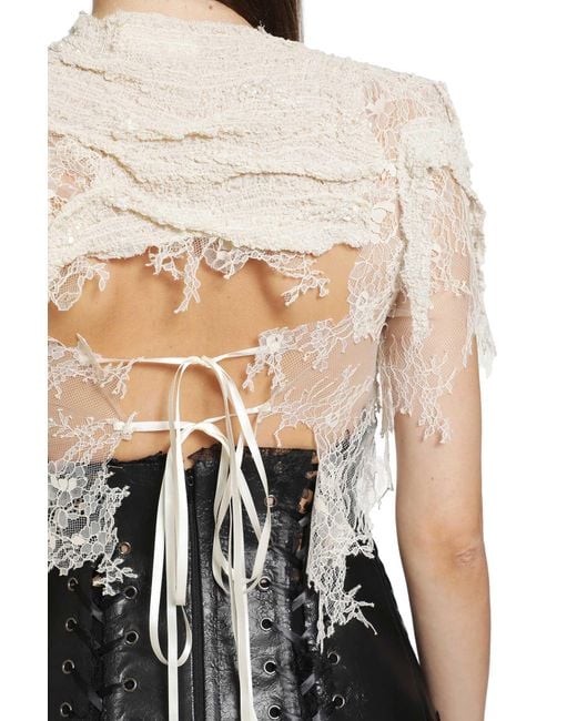 DREAMING ELI Black The Lady-In-Waiting Cropped T-Shirt